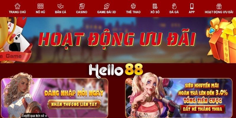 Bắn cá Hello88 có ưu đãi lớn